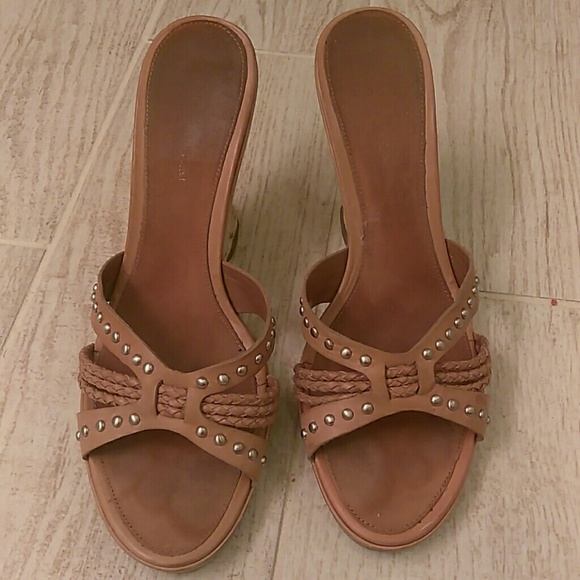 Enzo Angiolini Studded Wedges - Picture 1 of 7